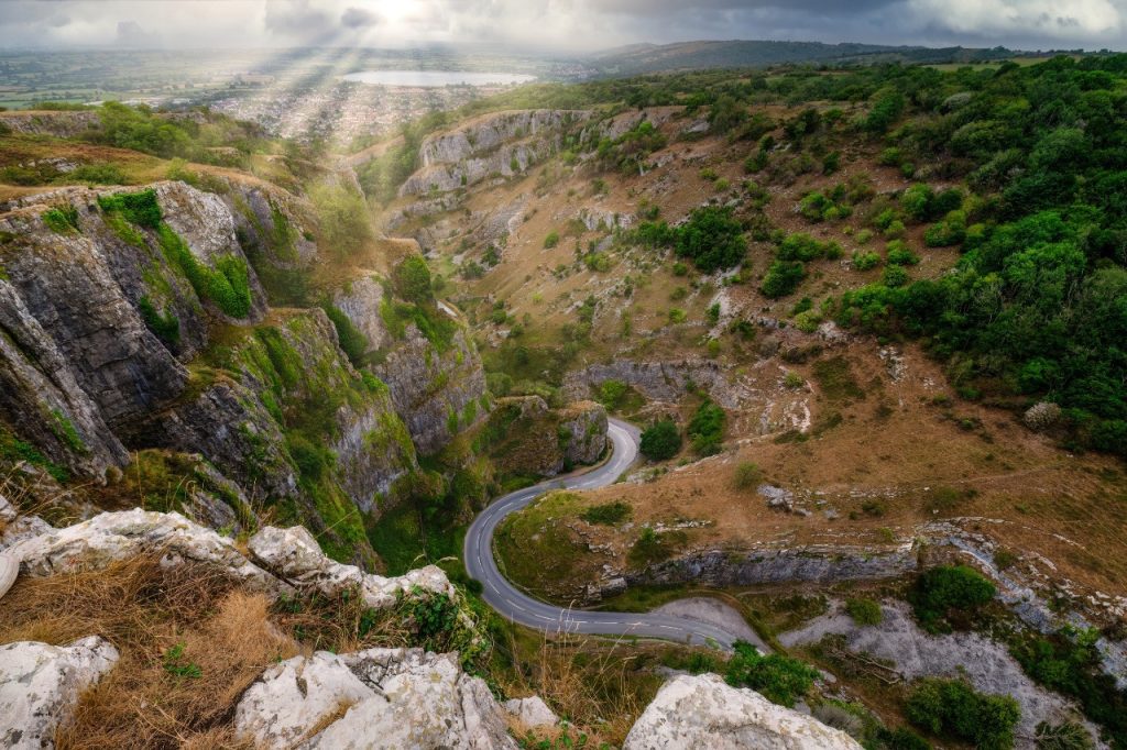 Landscape of cheddar gorge