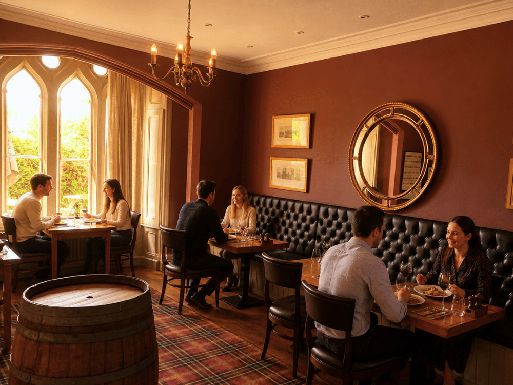 couples dining at the corner house hotel restaurant
