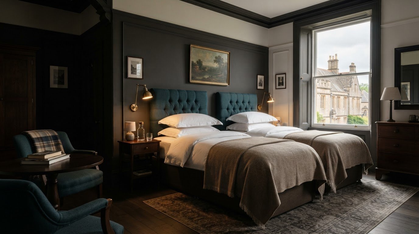 Twin Room in Taunton: A Relaxed Stay at The Corner House Hotel