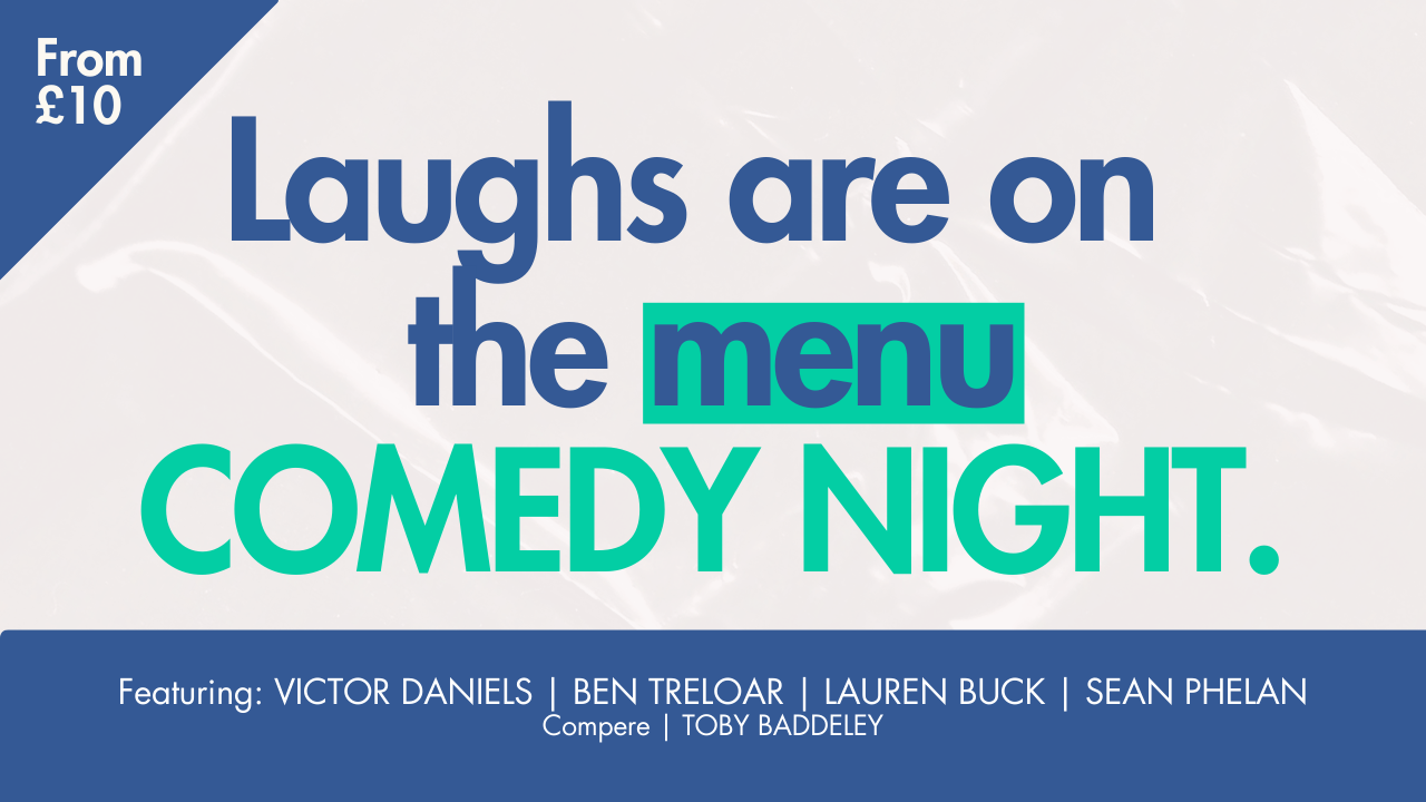 Comedy night graphic for October